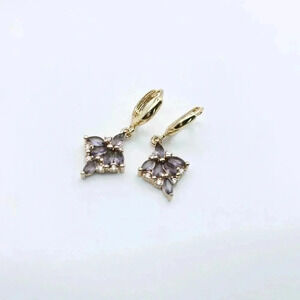 Drop Leaves Earrings Gold Plated